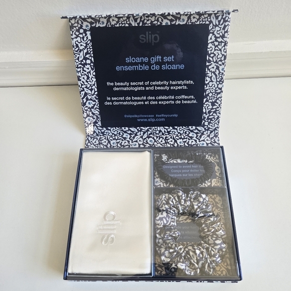 New Slip Sloane 100% Silk Queen Pillowcase/Scrunchies Limited Edition Gift Set - Picture 9 of 10